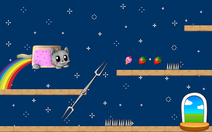 Rainbow Cat Flying Game Free Download - gameplaystudio.flying.cat.space