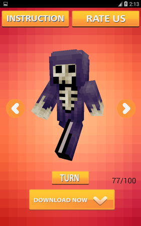 minecraft pe skins free download android