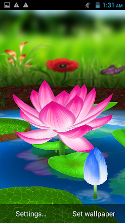 Lotus 3D Live Wallpaper APK for Android - free download on Droid Informer