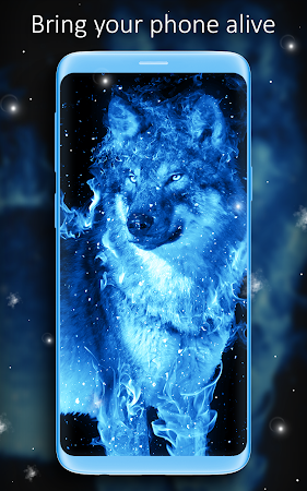 Ice Fire Wolf Wallpaper मुफ्त डाउनलोड। .