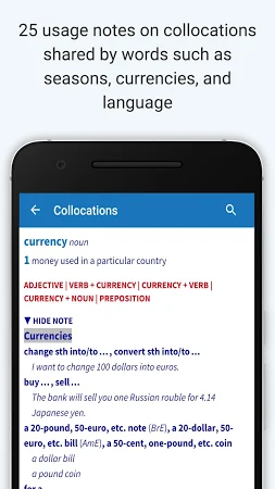 oxford collocation dictionary app