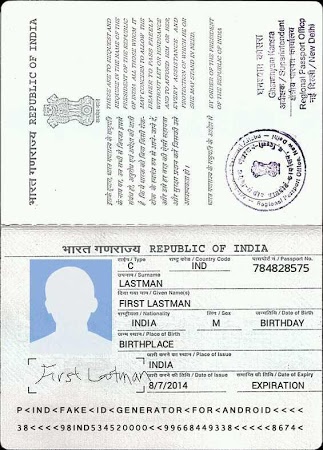 fake passport number generator